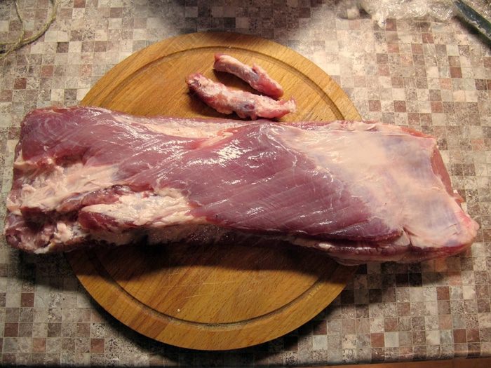 Рулет из свиной пашинки
