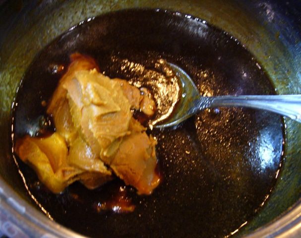 Помадка из арахисовой пасты