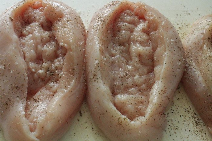 Лодочки из куриного филе с овощами