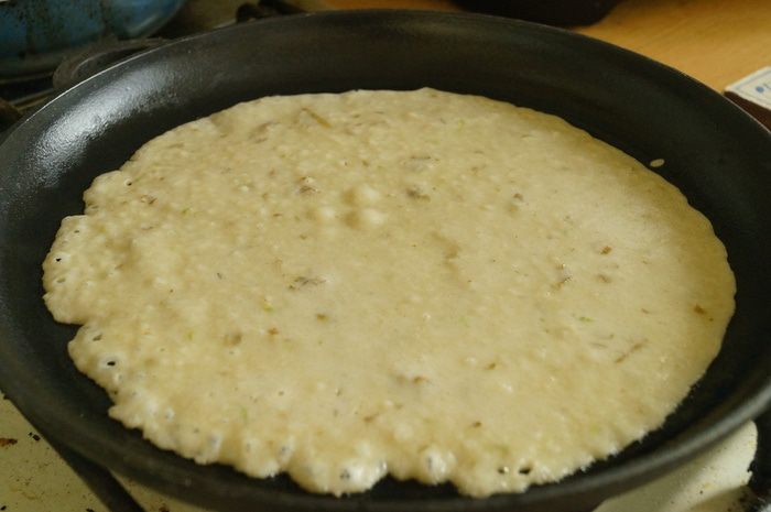 Блинчики на грушевом пюре с лаймом