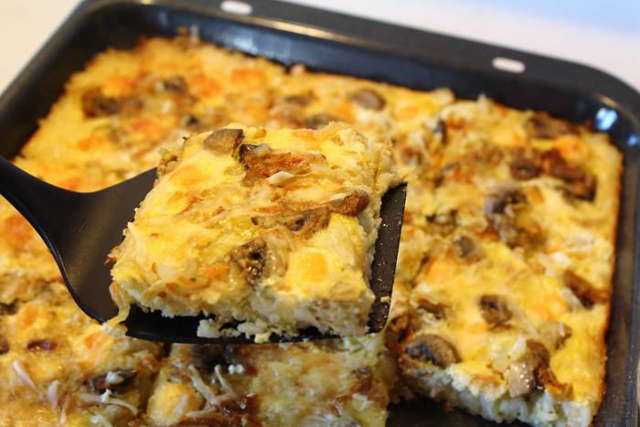 Запеканка с рисом и грибами &amp;quot;Коврижка&amp;quot;