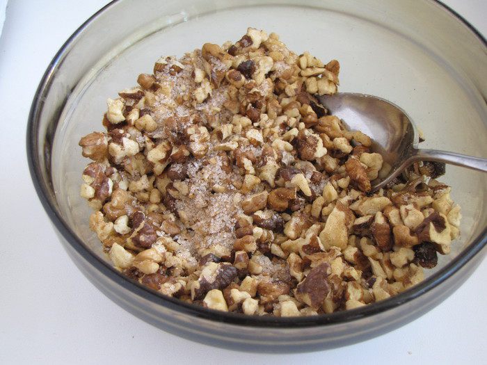 Яблочно-ореховый пирог