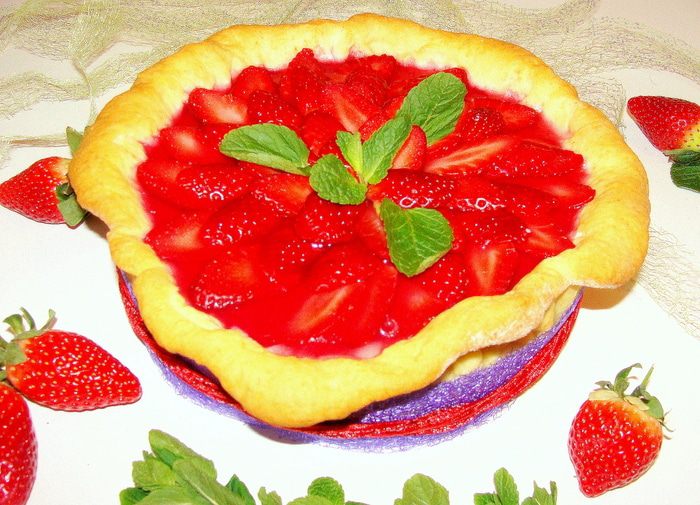 Творожное суфле с клубникой на завтрак &amp;quot; С любимыми не расставайтесь&amp;quot;