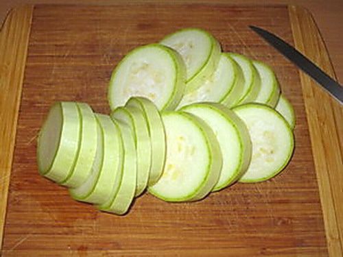 Оладьи в кабачковых кольцах