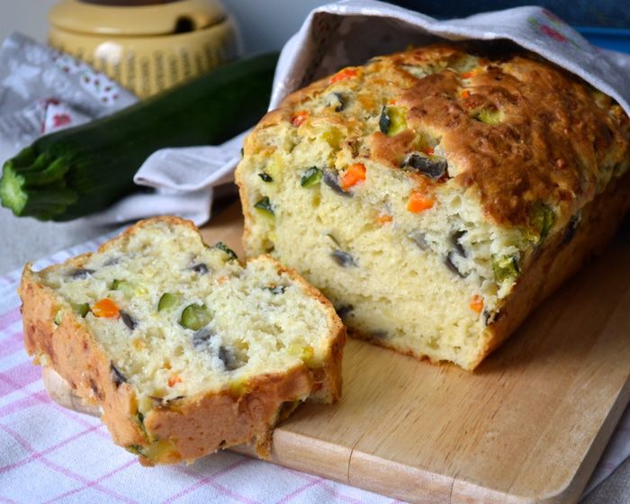 Закусочный кекс с овощами