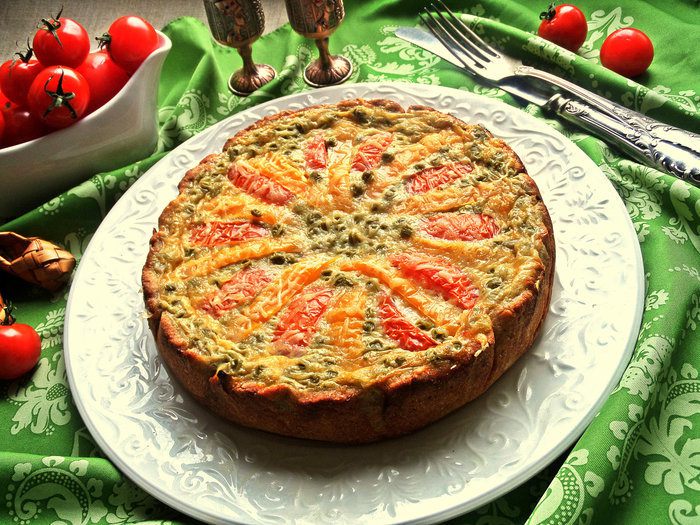 Киш «Тунец с овощами»