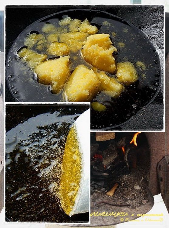 Лисички с картошкой в казане