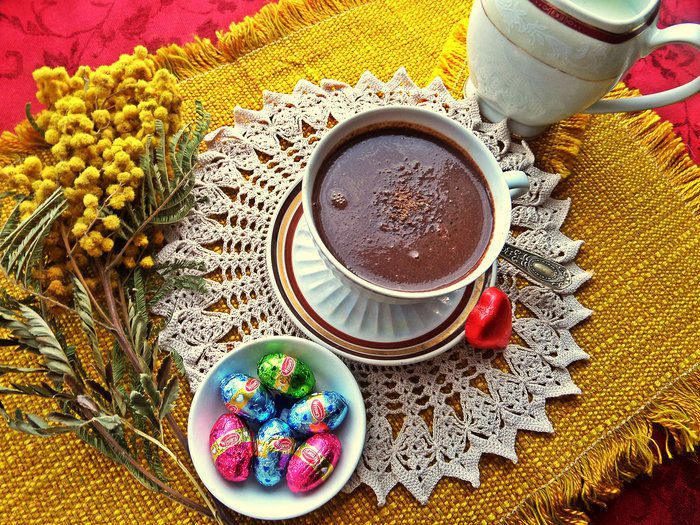 &amp;quot;Ленивый&amp;quot; горячий шоколад с мускатным орехом