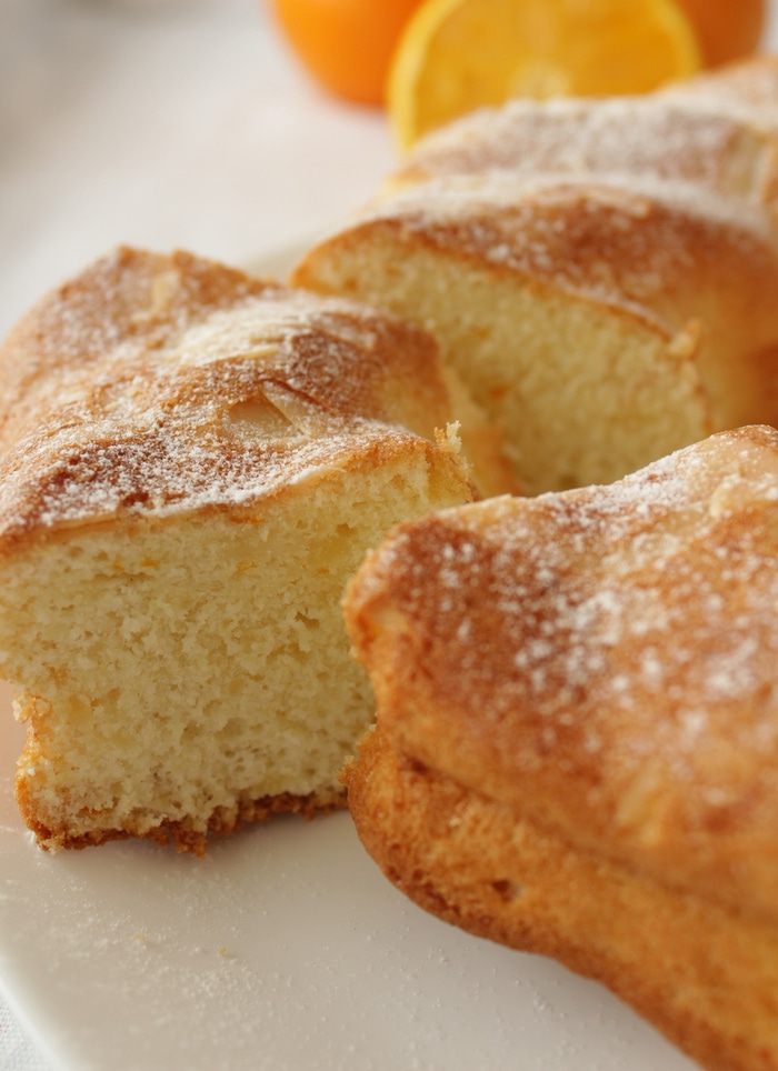 Апельсиновый кекс на белках