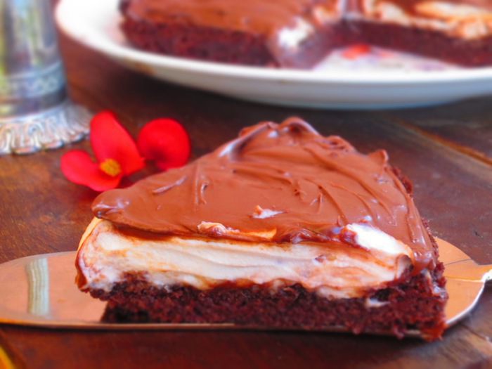 Чизкейк на вафельной основе с маскарпоне