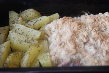 Лососевый крамбл