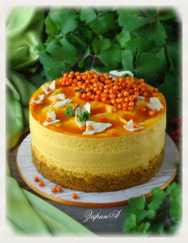 Торт черемухово-облепиховый &amp;quot;Осенний вальс&amp;quot;