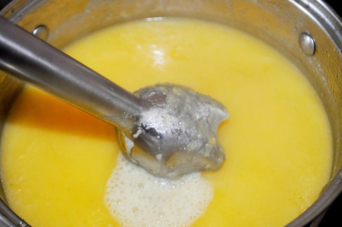 Суп-пюре овощной с ветчиной