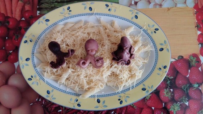 &amp;quot;Танцующие осьминоги&amp;quot; на пармезане и макаронах