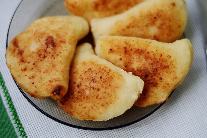 Творожные пирожки с яблоками