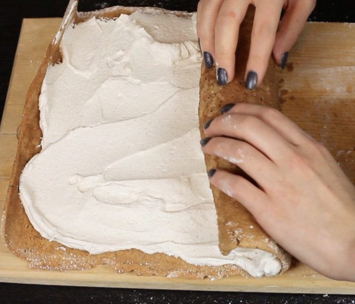 Рождественское полено со вкусом пряника
