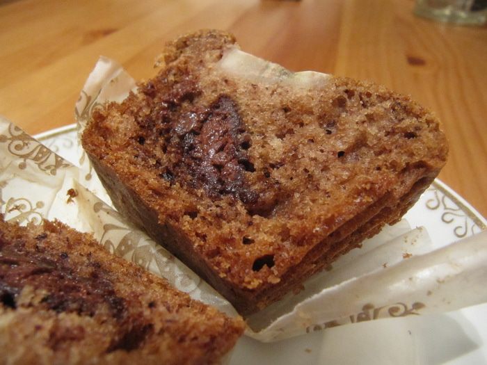 Банановые маффины с корицей и трюфелями