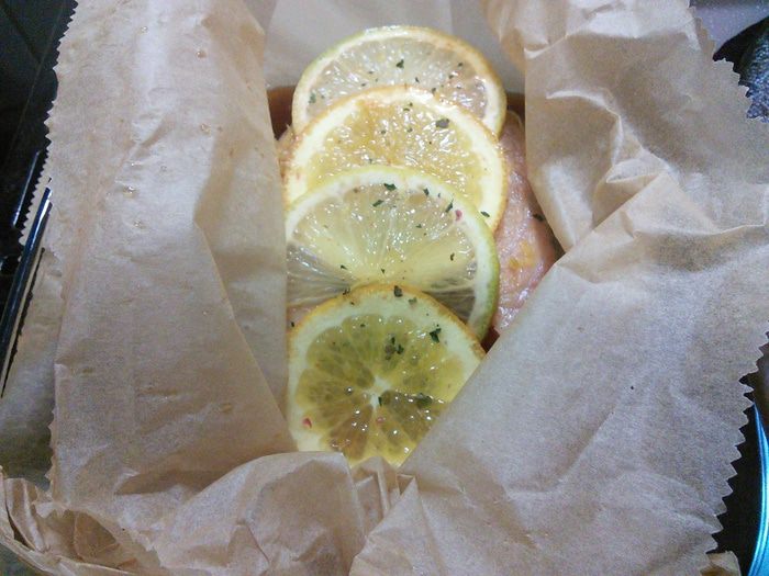 Лосось в соевом соусе 