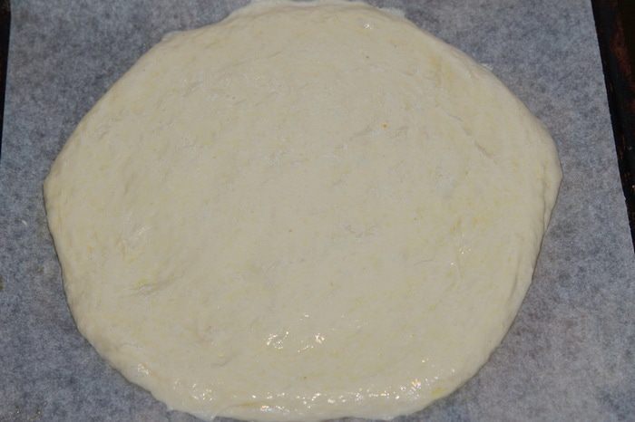 Лепешка с яблоком и сыром