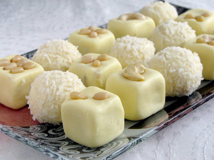 Конфеты &amp;quot;Барфи с кешью и кедровыми орешками&amp;quot;