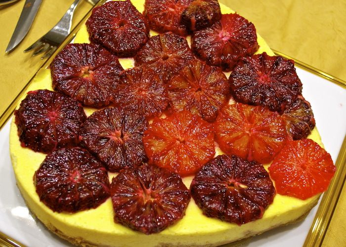 Чизкейк на рикотте с апельсинами