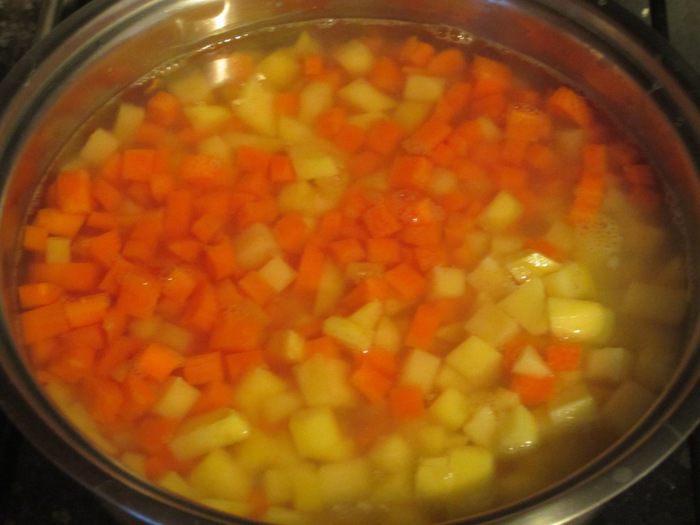 Овощной террин с яйцом