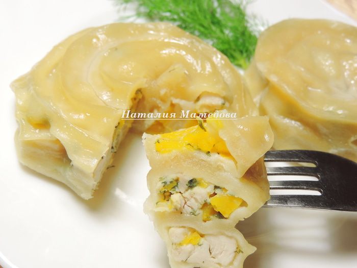 Гуль-ханум с тыквой и курицей