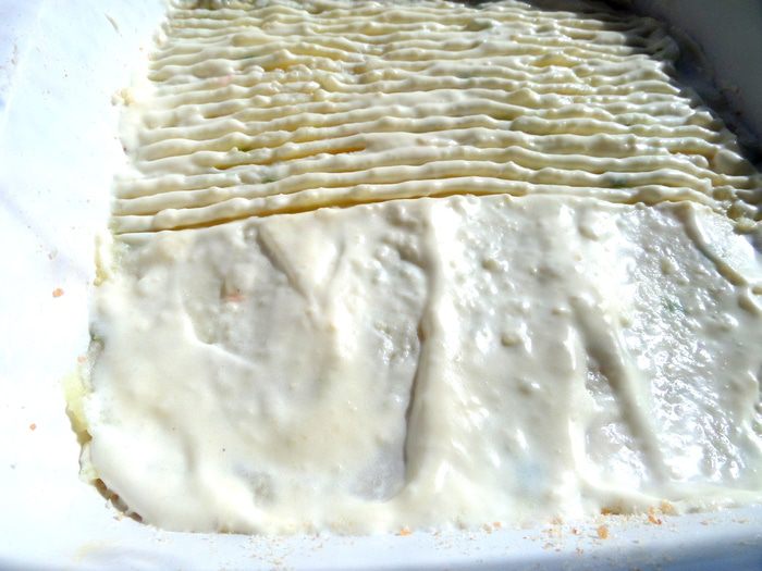 Картофельная запеканка с сельдереем и фаршем