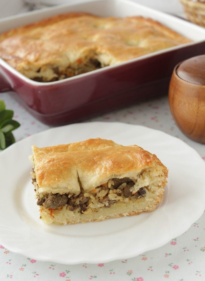 Пирог с печенью