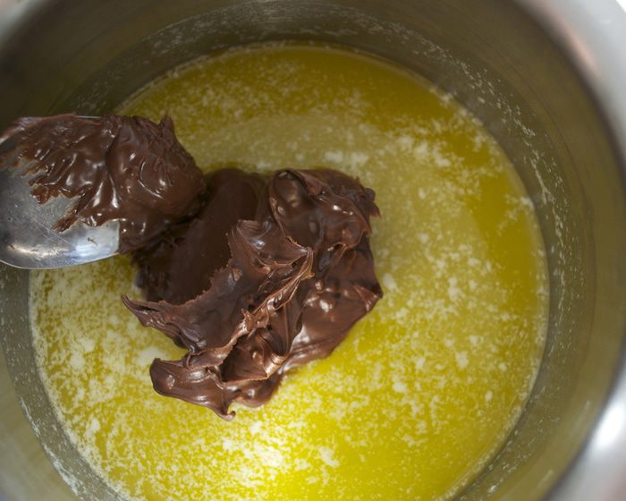 Кекс на шоколадно-ореховой пасте