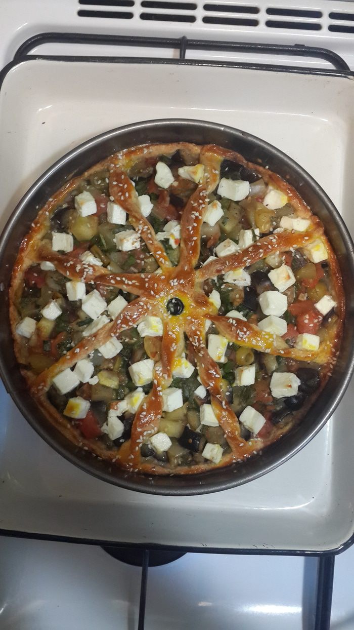 Средиземноморский овощной пирог