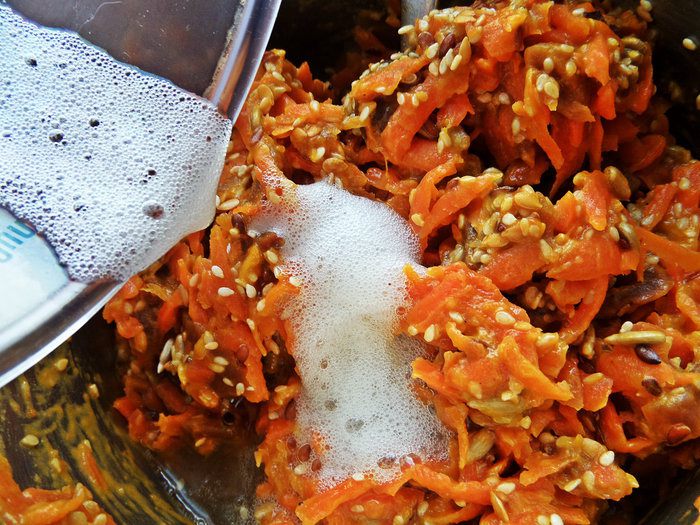 Запеканка морковная с курагой