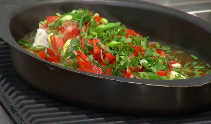 Треска в кисло-сладком соусе 