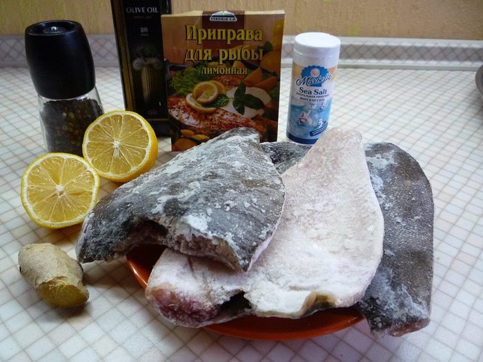Камбала черноморская на гриле
