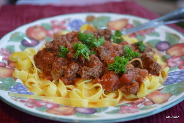 Сицилийский мясной соус для пасты