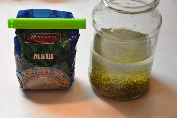 Салат с пророщенным машем 