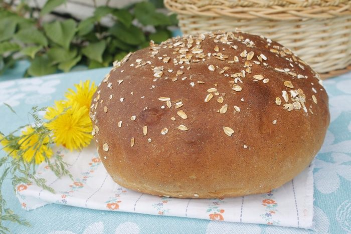 Хлеб с овсяной мукой
