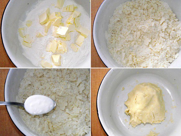 Киш с курицей, ветчиной и овощами