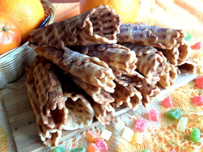 Вафли шоколадные с кокосовой стружкой