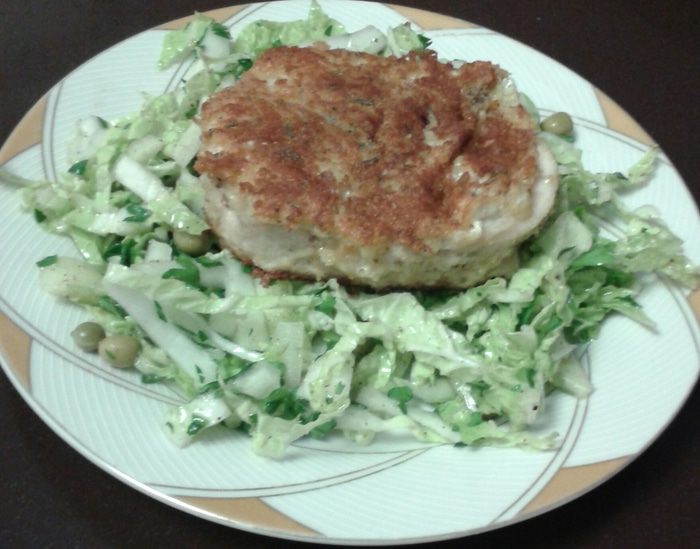 Куриный рулет с шампиньонами