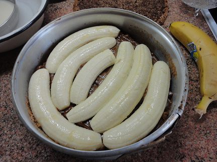 Нежный орехово-банановый торт