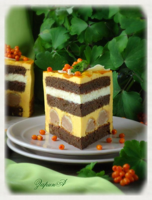 Торт черемухово-облепиховый &amp;quot;Осенний вальс&amp;quot;