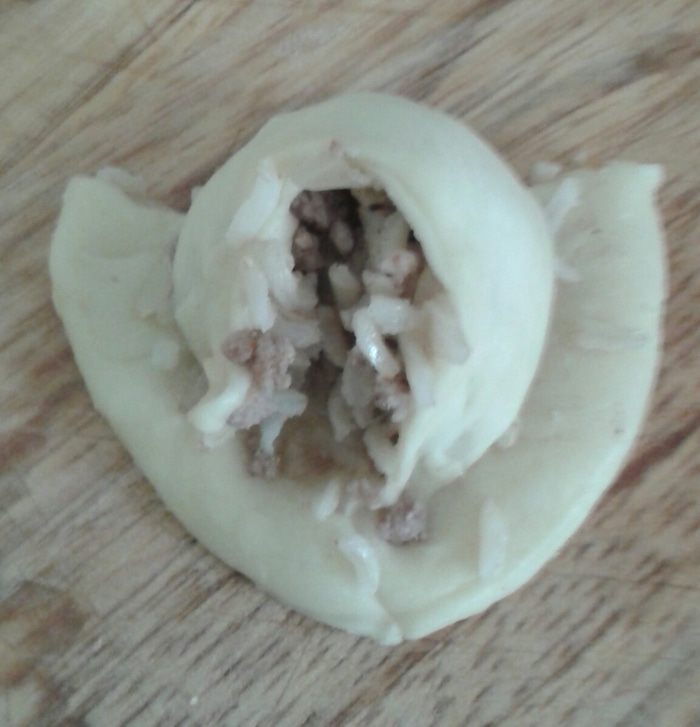 Пирог с мясом и рисом