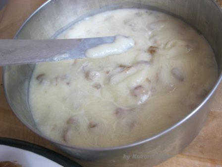 Овсяное печенье с ромово-изюмовым кремом