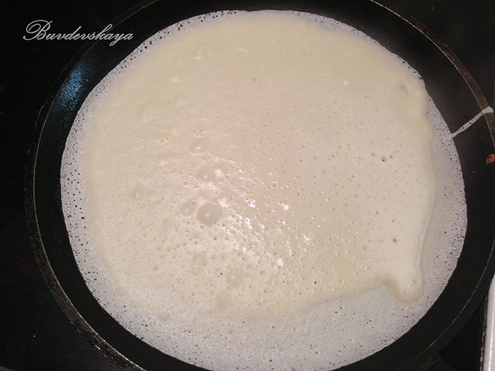 Блинный торт с заварным кремом