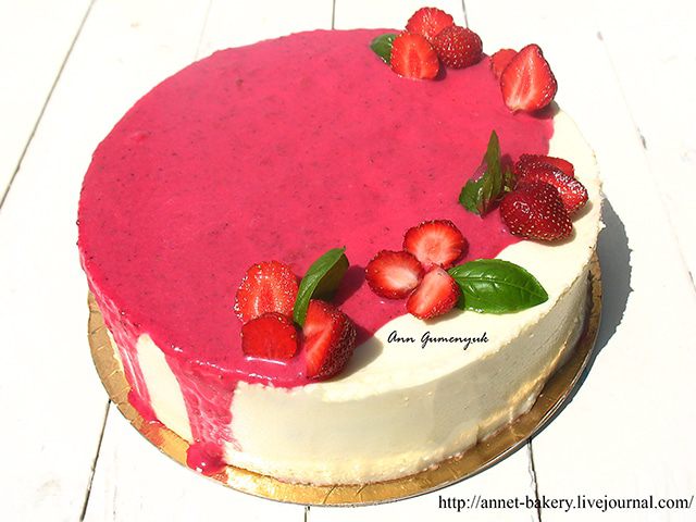 Торт &amp;quot;Клубника и базилик&amp;quot; 