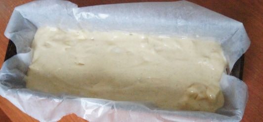 Пирог на сгущенке с яблоком и грушей 