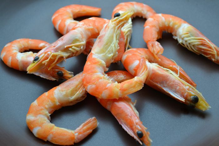 Легкая закуска с креветками