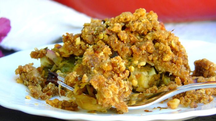 Баклажановый крамбл (ржаной)