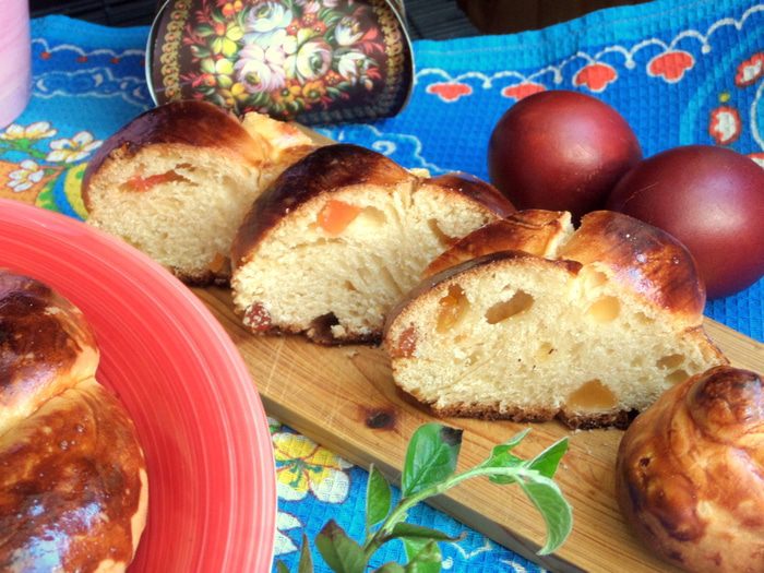 Пасхальная коса с цукатами